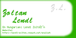 zoltan lendl business card